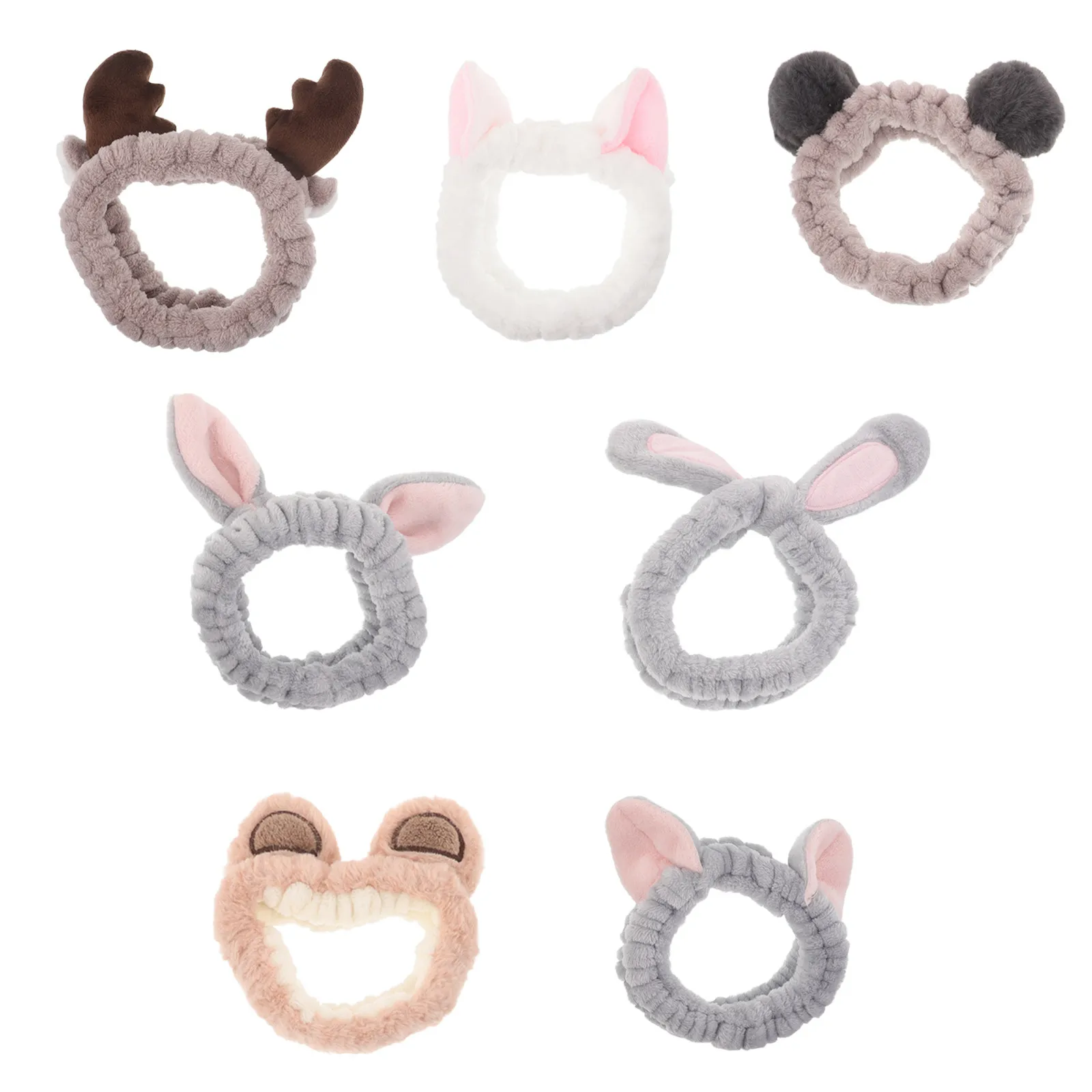 7Pcs Soft Elastic Face Wash Headband Set for Women Men Skincare Spa Routine Hair Management during Cleansing Facial Mask