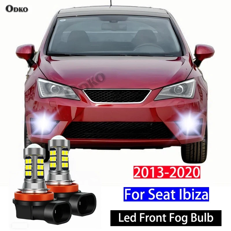 

2 шт. автомобильных светодиодных противотуманных фар для Seat Ibiza MK4 6J 6P MK5 KJ 2013-2020