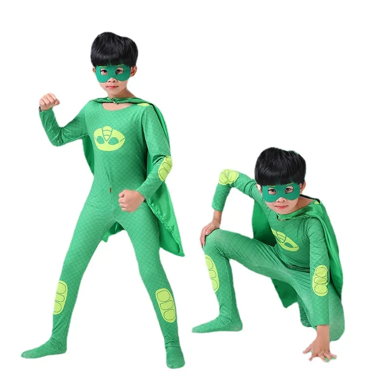 Детские комбинезоны Cannor Grey Amaya синие красные пижамы Косплей Костюм с маской для глаз для дня рождения карнавала Хэллоуина стандартные костюмы