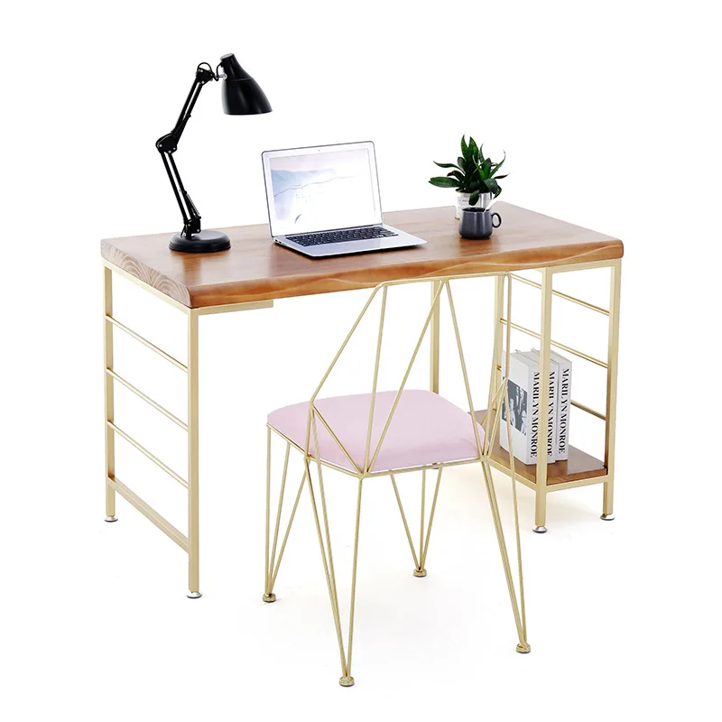

Modern simple solid wood desk, bedroom study home computer desk small apartment single desk