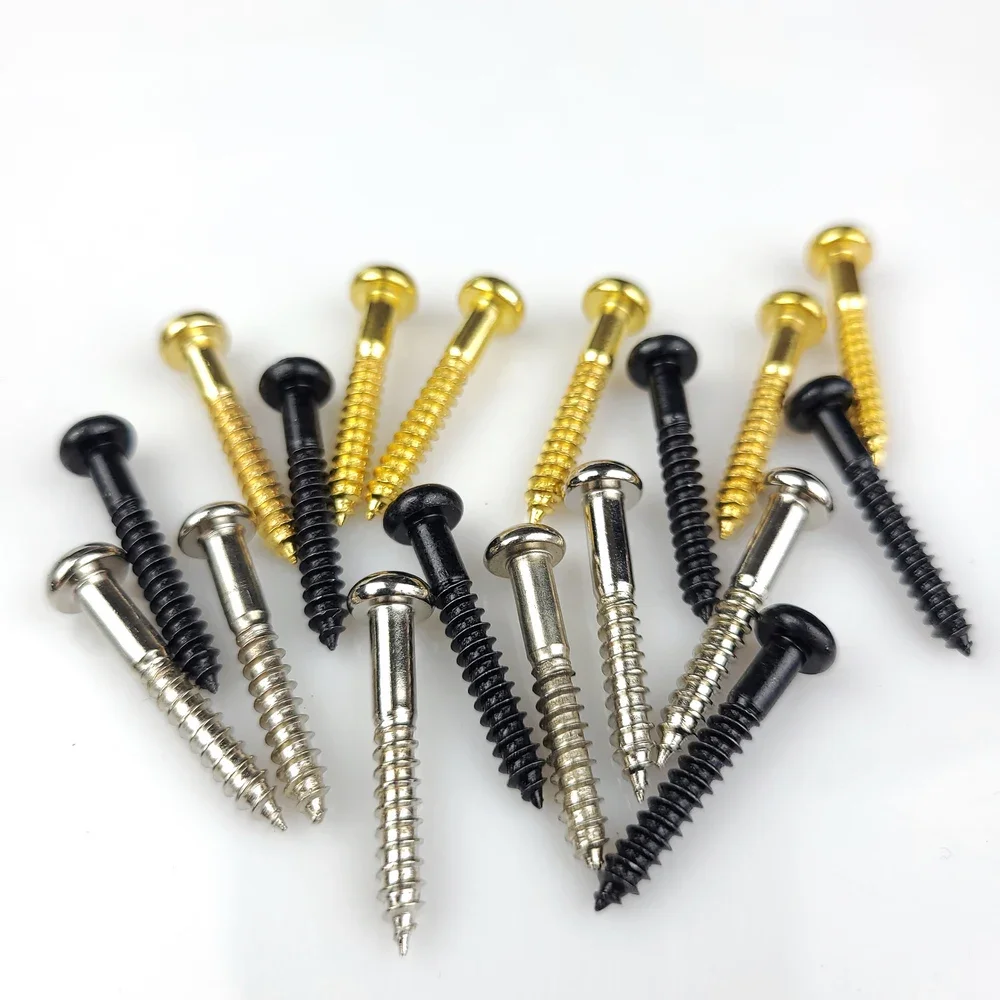 6 pcs Electric Guitar Bridge Saddles Tremolo System Bridge Tailpiece Mounting Fixed Screws with notch Guitar Accessories