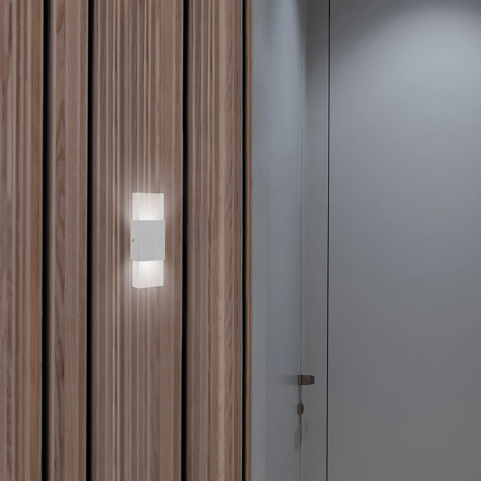 

Cob LED 6W Double Head Wall Lamp Modern Acrylic Aluminum Courtyard Bedroom Indoor Outdoor Wall Light Warm White