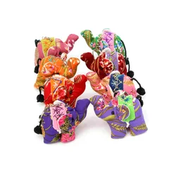 2pcs Elephant Keyring Classic Cute Cloth Key Rings Cartoon Lovely Handbag Decor Pendant Gifts Key Ring Accessories(Random Color)