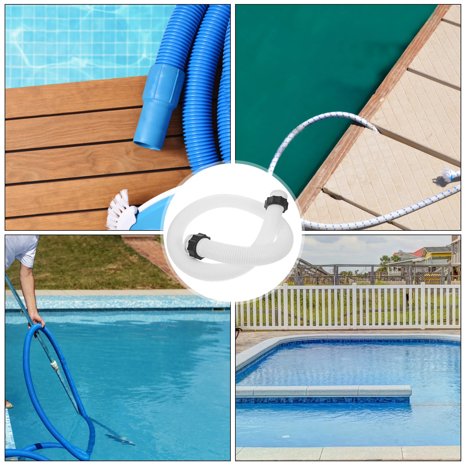 

Durable Swimming Pool Hose Replacement Filter Pump Accessory Leak-Proof Eva Pe Material Flexible Max Flow Rate Easy Install