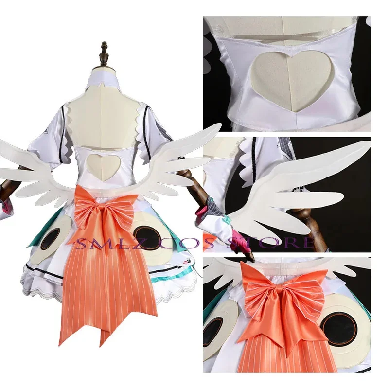 

Cosplay Game ZZZ Zenless Zone Zero Angel Costume Woman Lolita Dress Aria Props Wig Set Halloween Party Play Unifor;5'b\7,k/