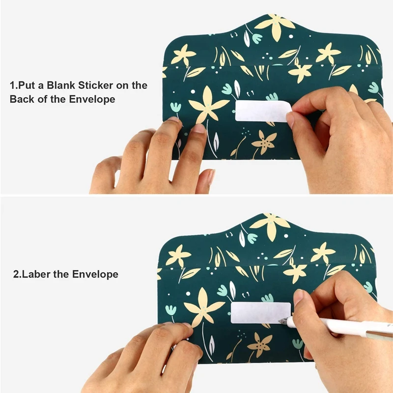 Горячая TTKK, 24 упаковки, бюджетные конверты, ламинированная система денежных конвертов для экономии денег с бюджетными листами для записи финансов