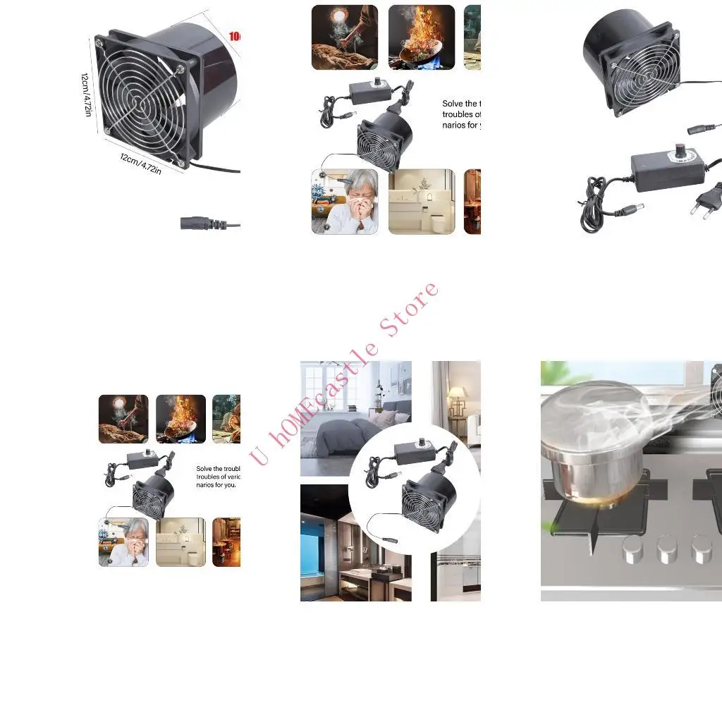 

63HF High Performances 10cm Plastic Cooling Fan Exhaust Fan With Protective Mesh Cover For Safe Indoor Ventilation Use