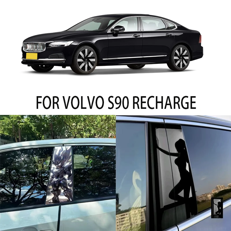 

Door Window Decoration Trims Pillar Posts Stickers Auto Styling For VOLVO S90 RECHARGE Car accessories