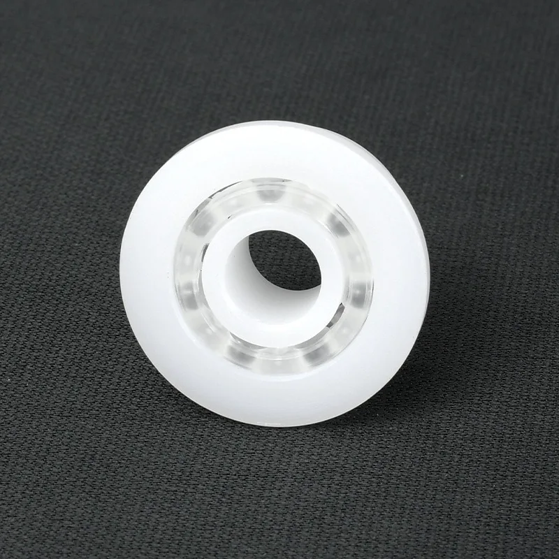 TE PE flange single rib plastic bearing, spot PP oil-free self-lubricating single rib micro plastic bearing