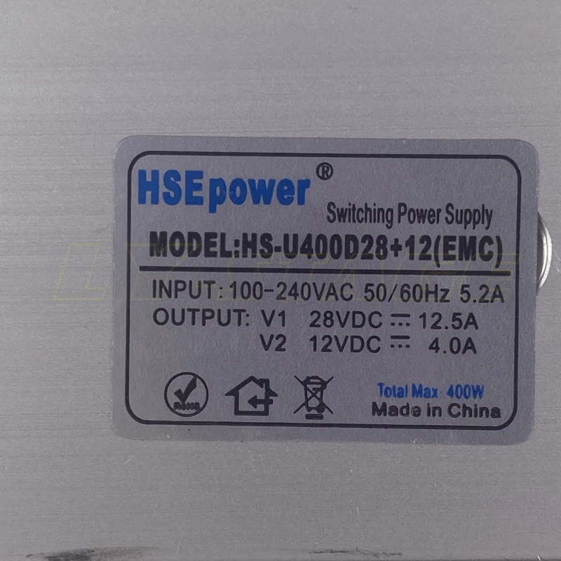 HS-U400D28+12(EMC) 28v 12v LED Moving Head Light Stage Lighting Repair Constant Power Driver Power Supply Spare Part