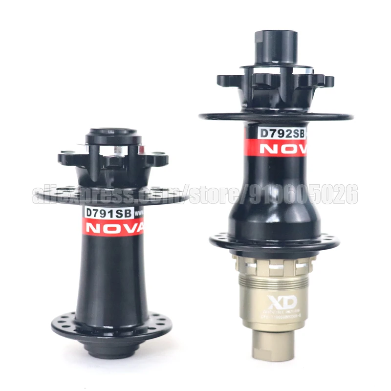 Novatec D791SB / D792SB Road/MTB Center Lock / 6-Bolt Lock Disc Brake Hub 24/28/32 Holes Shimano 9/10/11S or XD 11/12S Freehub
