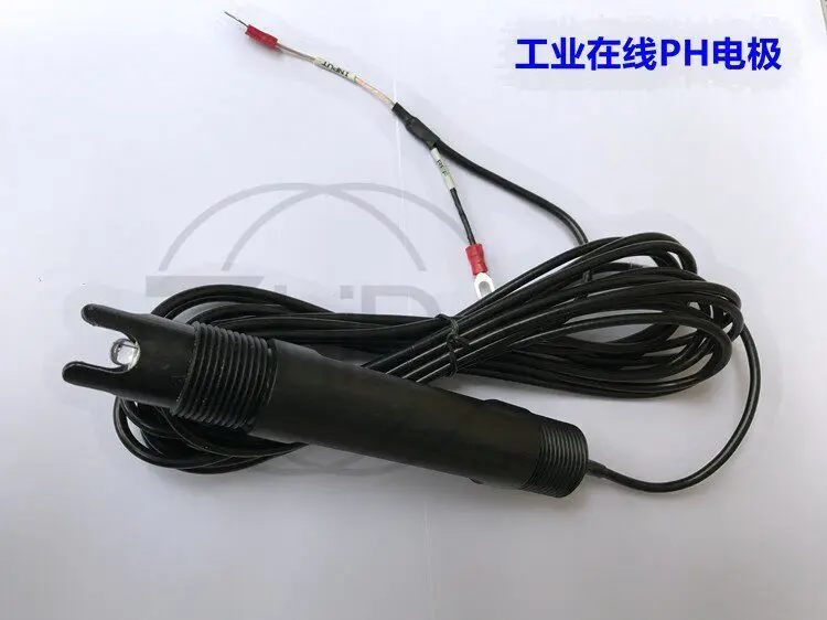 Industrial Online PH Electrode, Acid & Alkali Resistant PH Probe, Industrial PH Meter Sensor Factory Direct Supply
