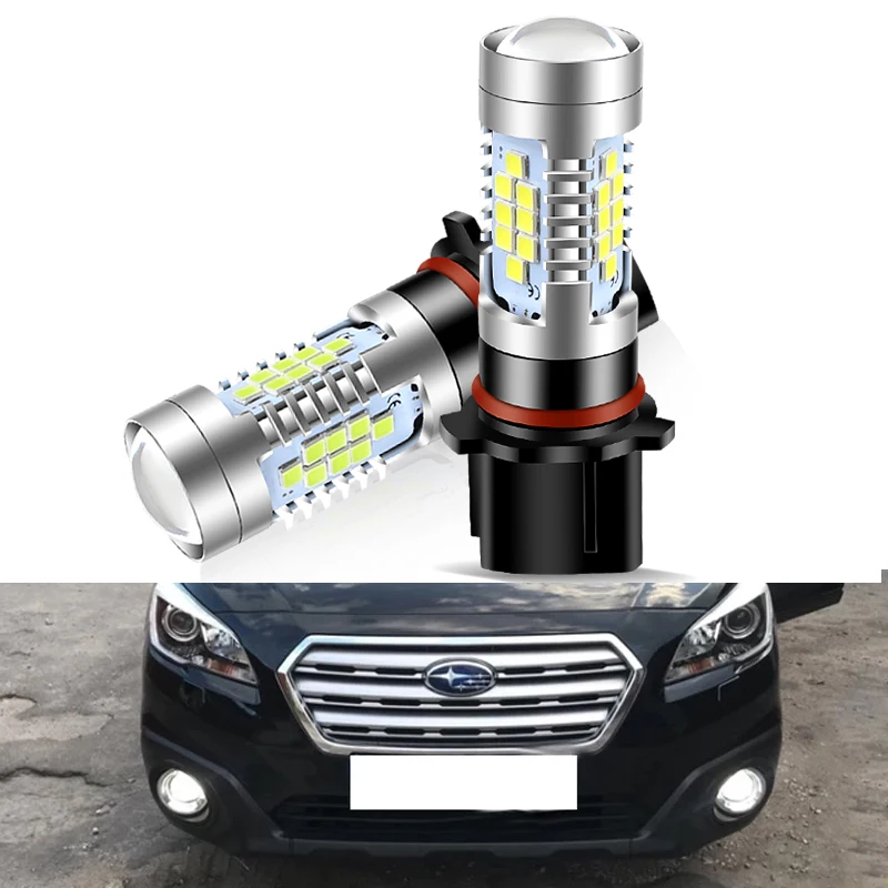 2xCANbus P13W LED Bulbs for Subaru XV Levorg Forester Outback WRX STI Impreza BRZ Pajero sport 3 ASX led Daylight DRL Fog lights