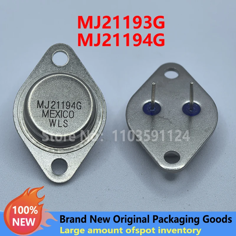 

10pcs/lot MJ21194 MJ21194G tubo amplificador MJ21193 MJ21193G novo ponto de garantia de qualidade TO-3 IC