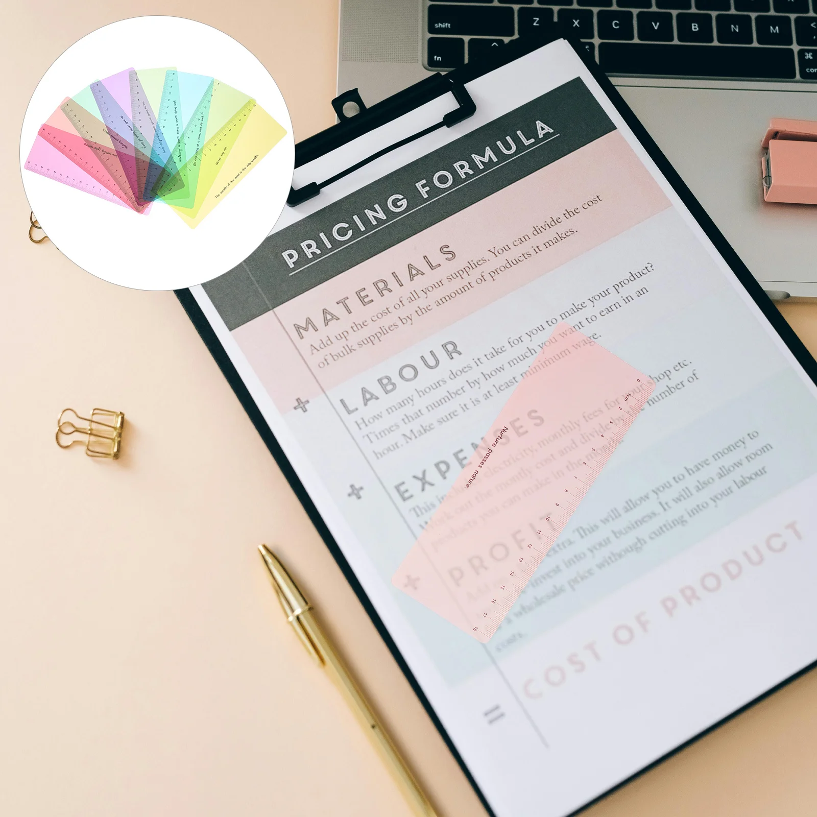 1 مجموعة 1 مجموعة الملونة المرجعية حاكم القراءة دليل قطاع للطلاب أداة التعلم تسليط الضوء على تتبع علامة حامل الصفحة