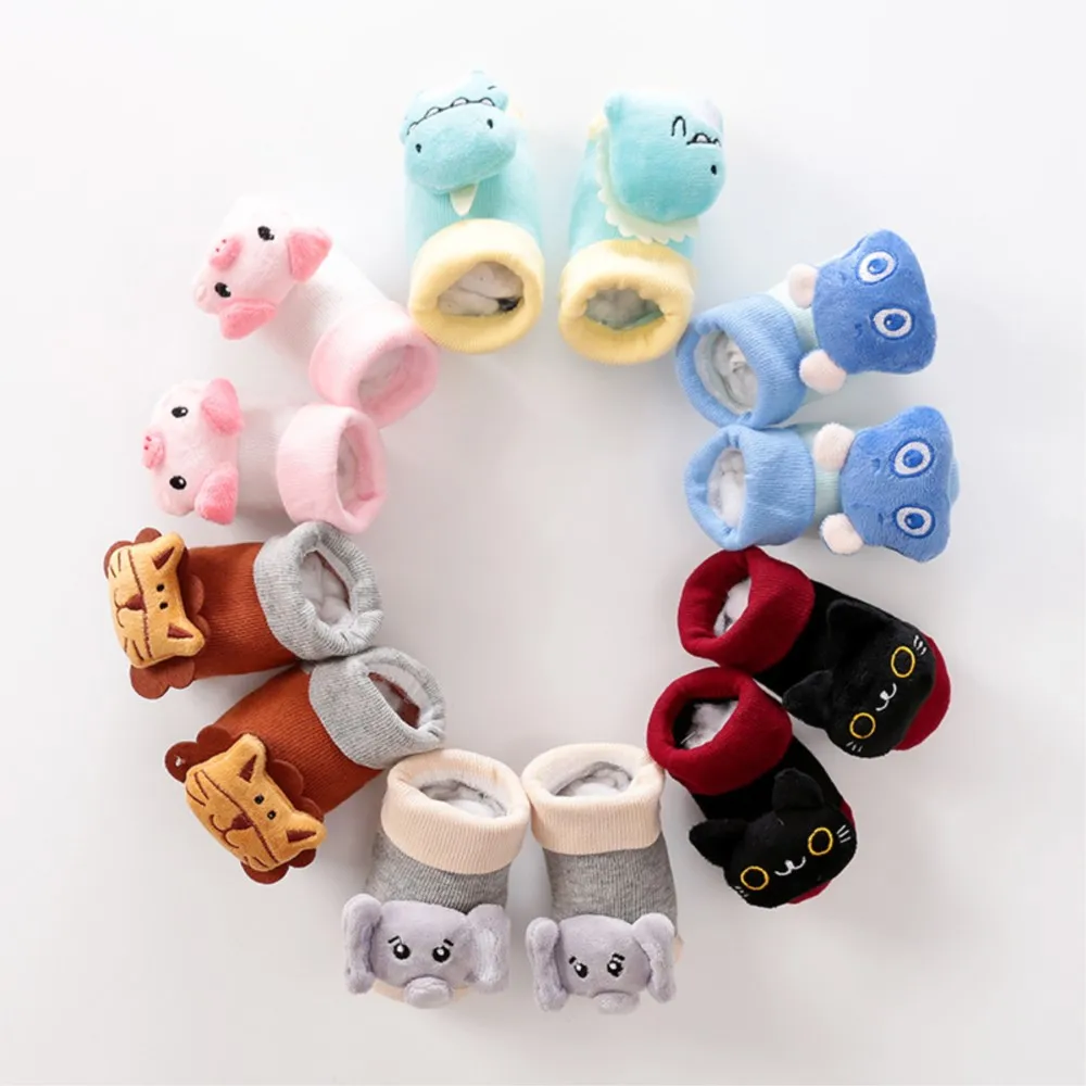 

Baby Period Toddler Socks Girl Baby Cartoon Tube Socks Newborn Animal Model of Sock Dispensing Antiskid High Quality