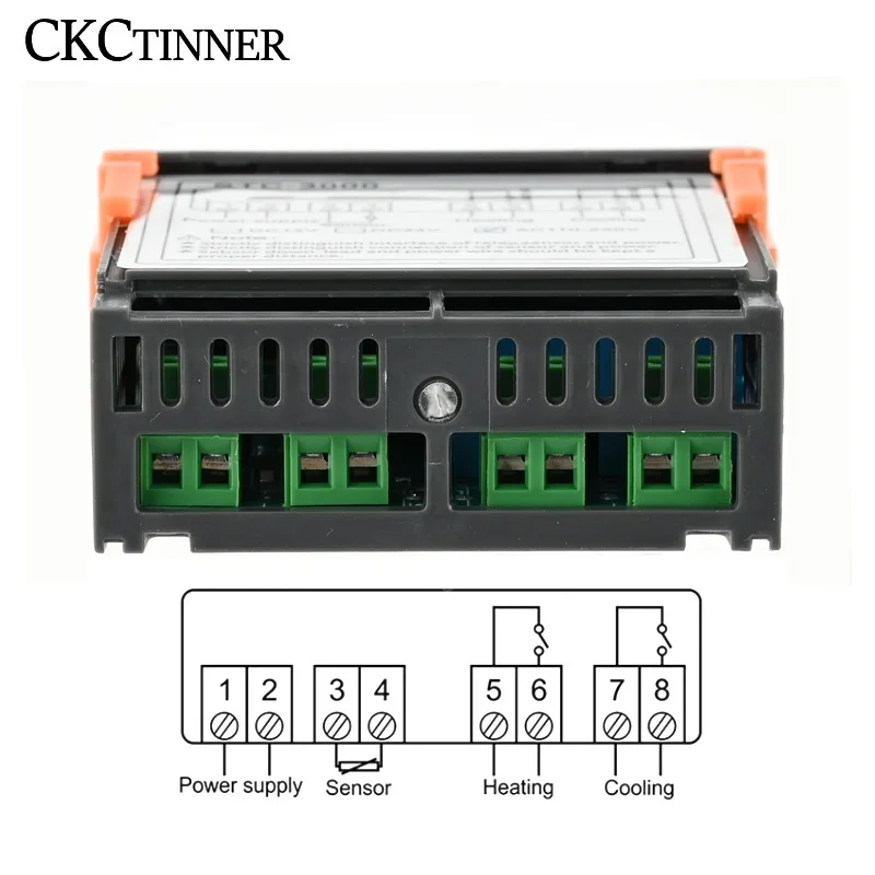 STC-3000 LED Digital Thermostat Temperature Controller Thermoregulator Relay Heating Cooling for Incubator AC 110-220V NTC