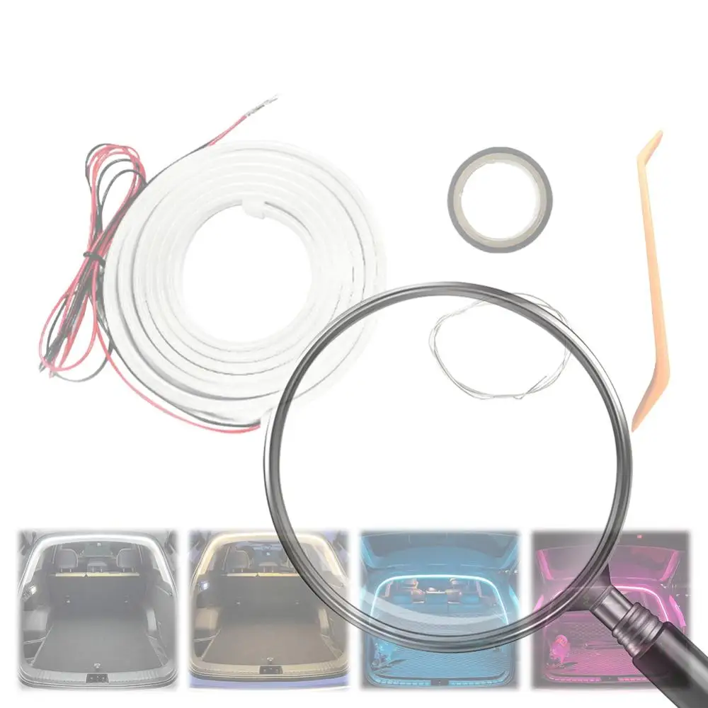 

Multifunction Atmosphere Light Strip for Car Trunk Decor LED Automatic Tail Box Light No Drilling Auto Sensor Tail Light Strip