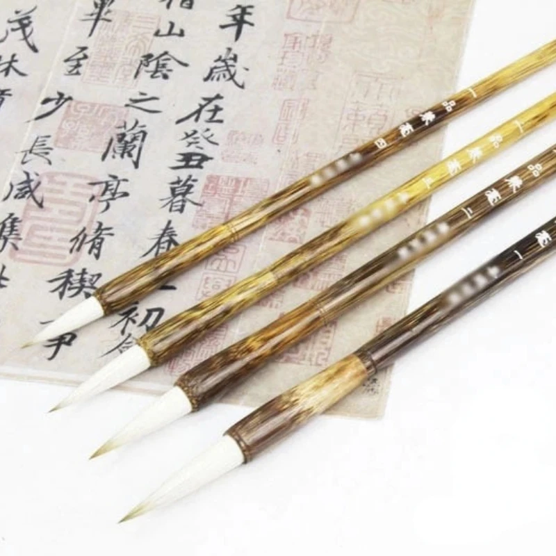 Multiple Hairs Calligraphy Writing Brush Set Chinese Traditional Calligraphy Brush Regular Script Brushes Landscape Painting Pen