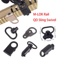Tactical MAG RS GBB QD Slings Swivel Ring Mount MLOK Stud Adapter 20mm Rail Airsoft Rifle Hunting Buckle Clip AR15 AK47