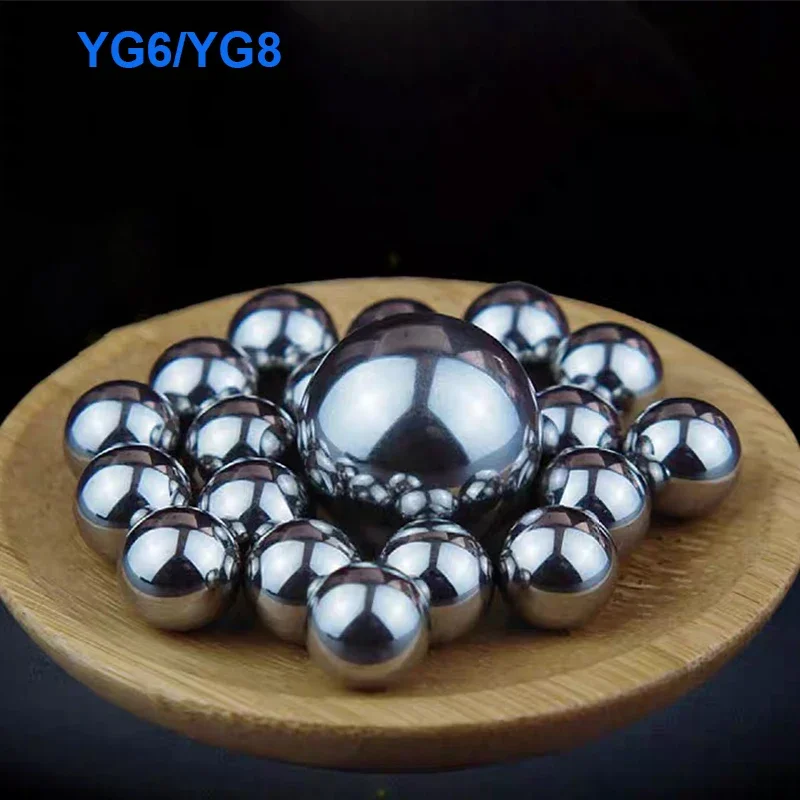 1Pcs Hard Alloy Ball Y-g6/Y-g8 Wear Resistant And Corrosion-Resistant 13/13.5/14/14.288/15/15.875/16/17/18/18.5/19/20-35mm