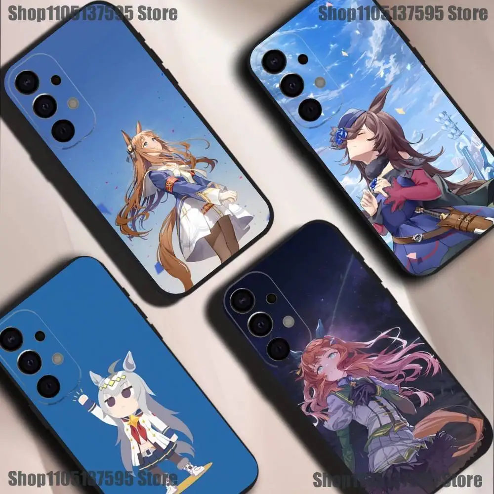 

Uma M-Musume Pretty Derby Phone Case For Samsung S25,S24,S21,S22,S23,S30,Ultra,S20,Plus,Fe,Lite,5G Black Cover