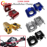 Abrazadera de manillar de palanquilla CNC, elevadores de barra gruesa, adaptador de abrazadera de montaje de 22 28mm para Pit Dirt Bike, motocicleta de carreras, Enduro Supermoto MXATV
