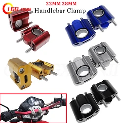 CNC Billet Handlebar Clamp Fat Bar Risers Mount Clamp Adaptor 22 28mm for Pit Dirt Bike Racing Motorcycle Enduro Supermoto MXATV