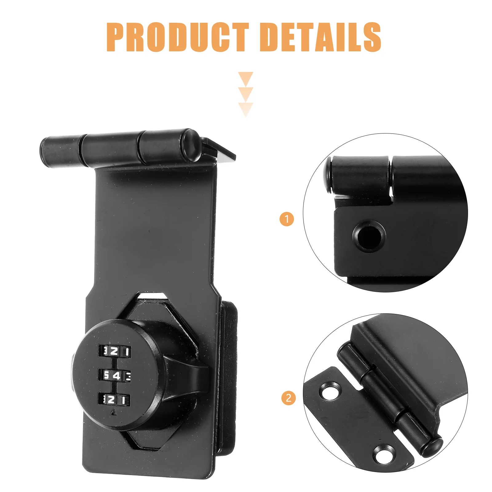 

Solid Zinc Alloy Combination Lock Password Cabinet Drawer Mailbox Locker Lock 90 Degree Rotation Cabinet Locks