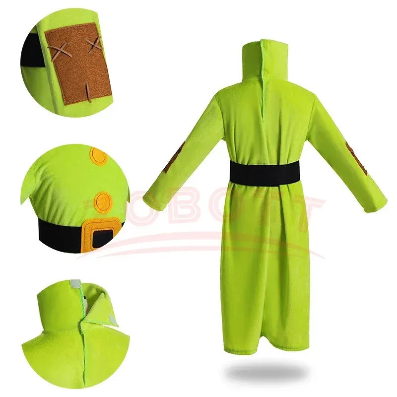 L2025l جديد سبعة قزم رجل زي الثلوج الأميرة الزي عيد الميلاد الطفل بنين بنات آذان كبيرة قزم بيكسي تأثيري سانتا ملابس الحفلات