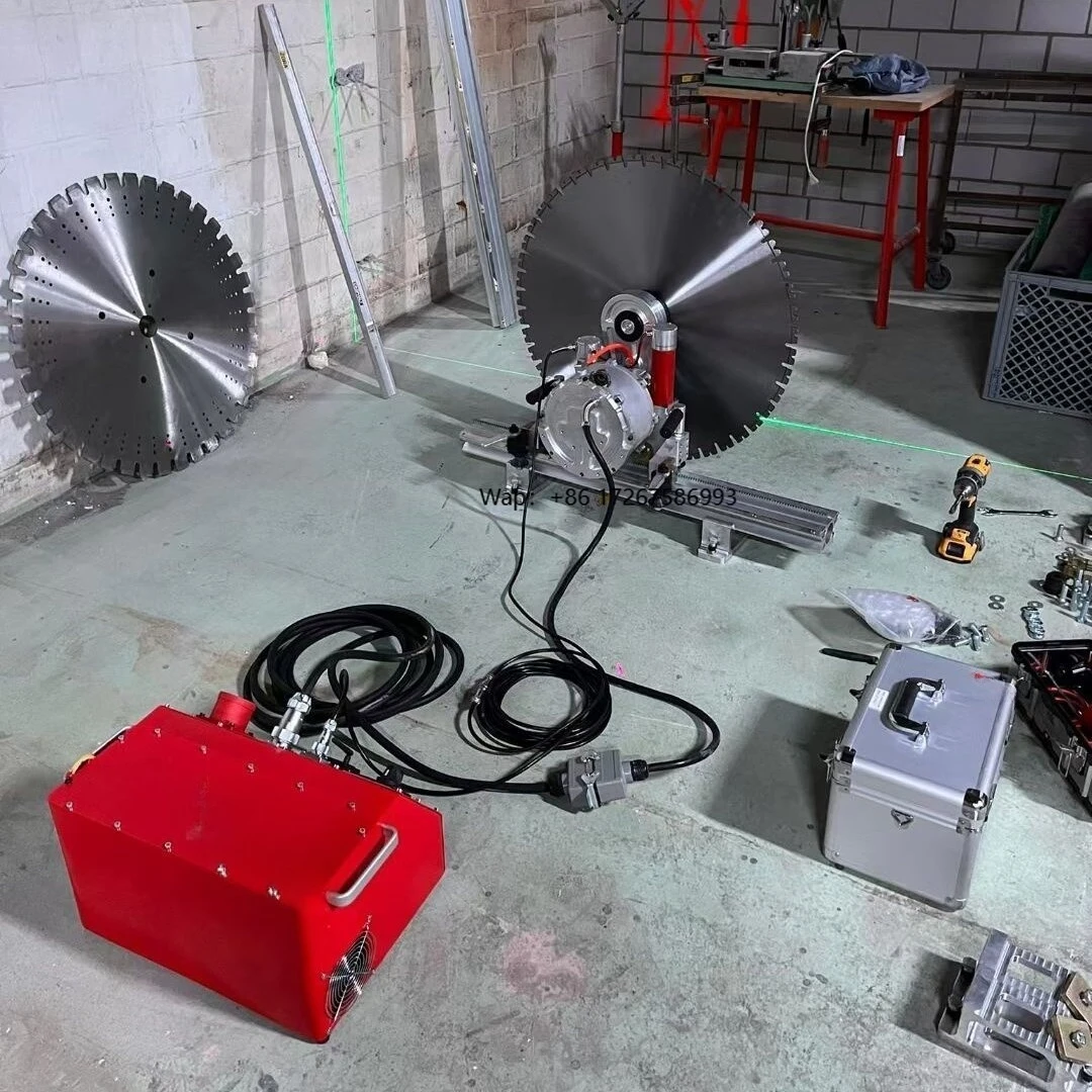 Industrial 22KW Electric Concrete Wall Saw Machine with 500mm Max Cutting Depth 220V-380V Brushless Motor