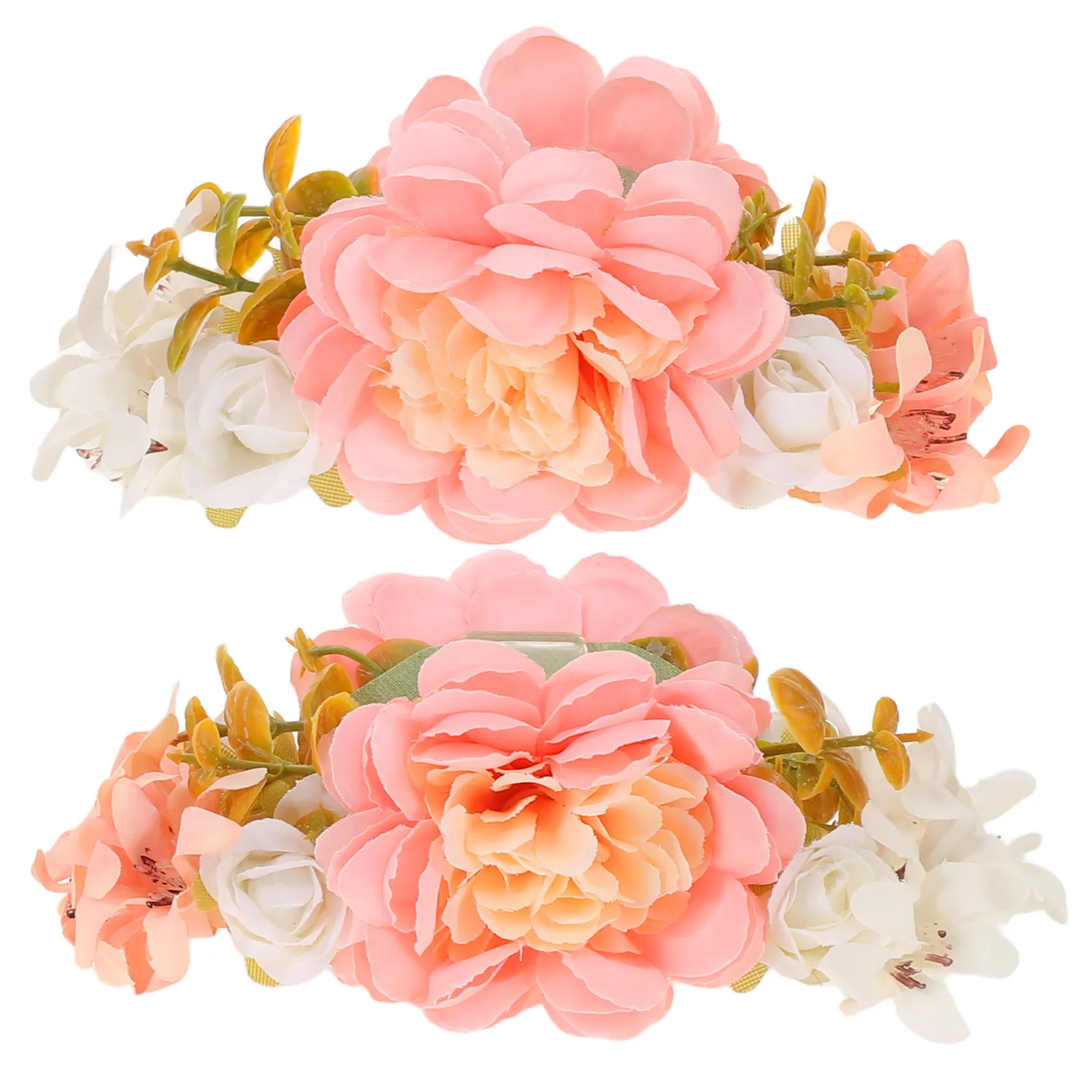 

2 шт. элегантных заколок для волос с цветами из ткани, украшение для волос с искусственными цветами для свадьбы, подружек невесты, свадебной вечеринки, заколка с искусственным цветком для женщин