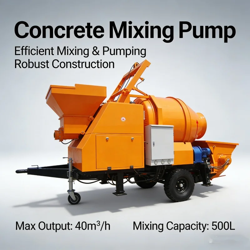 JBT40E Electric-Powered High Efficiency Concrete Mixer Truck Pump 40m/h 120M Vertical 260M Horizontal Conveying Distance