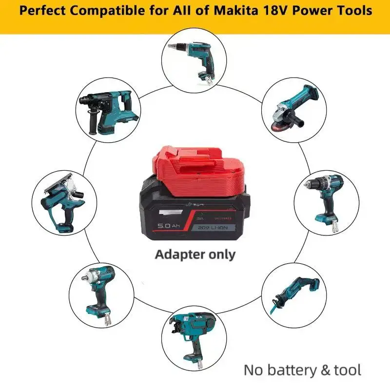 Batteries Converter Adapter For SKIL 18v Lithium Ion Convert To Makita 18V Cordless Tool ﻿Adaptor (without battery and too)