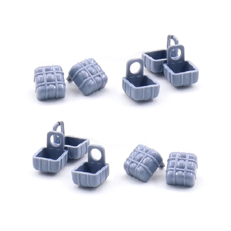 MOC 10PCS War Military Backpack Building Blocks Kit Bag Compatible Figures Bricks Particle Idea Toy Children Birthday Kids Gifts
