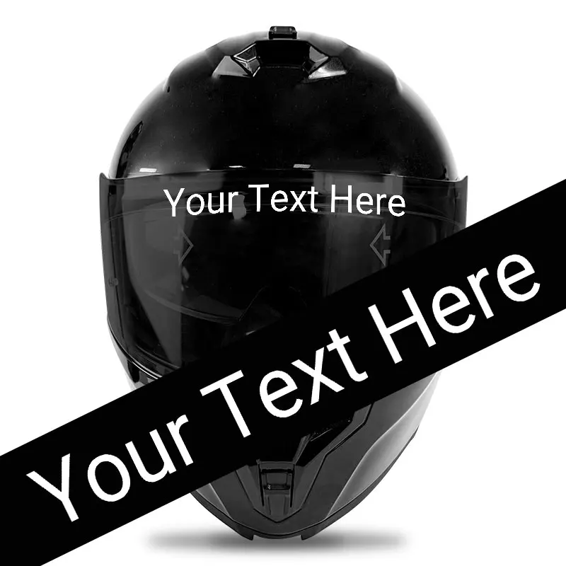 

1 шт., высокие 3 см, только на заказ, текстовые наклейки для мотоцикла, шлем, скутер, топливный бак, самоклеящиеся, водонепроницаемые, виниловые наклейки «сделай сам», персонализированные