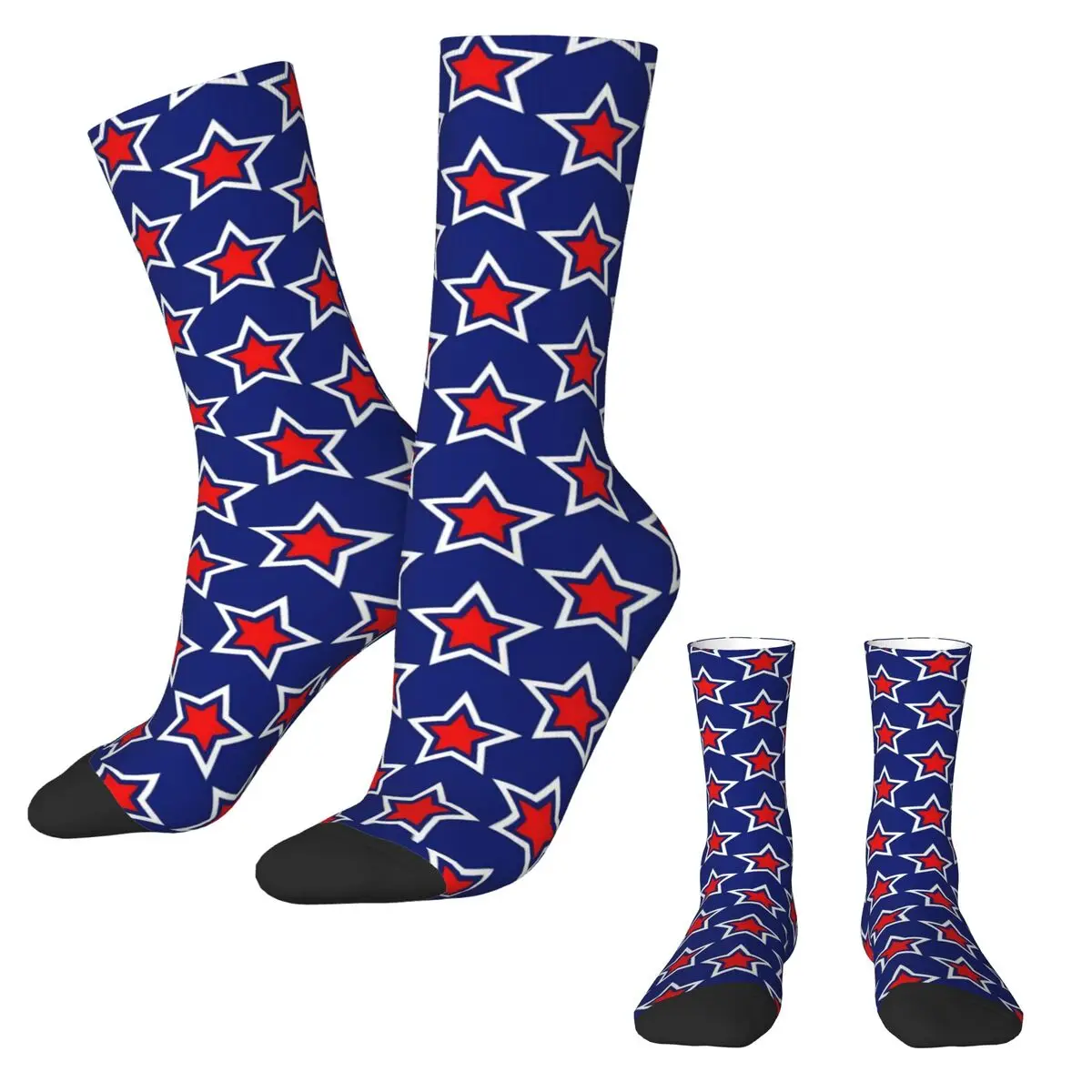 USA Flag Stockings American National Day Custom Fashion Socks Autumn Anti-Slip Socks Women Climbing Soft Socks