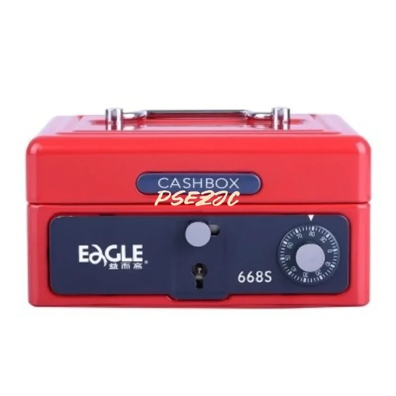 Household Portable Small Metal Cash Box with Dual Security Guarantee Key Password Safe