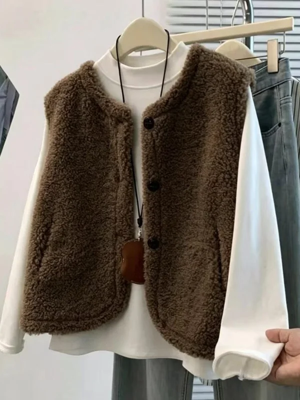 Lightweight Warmthless Sleeveless Large Size Jacket Autumn Winter Forest System Brand Withdrawn Women's Outerwear Vest