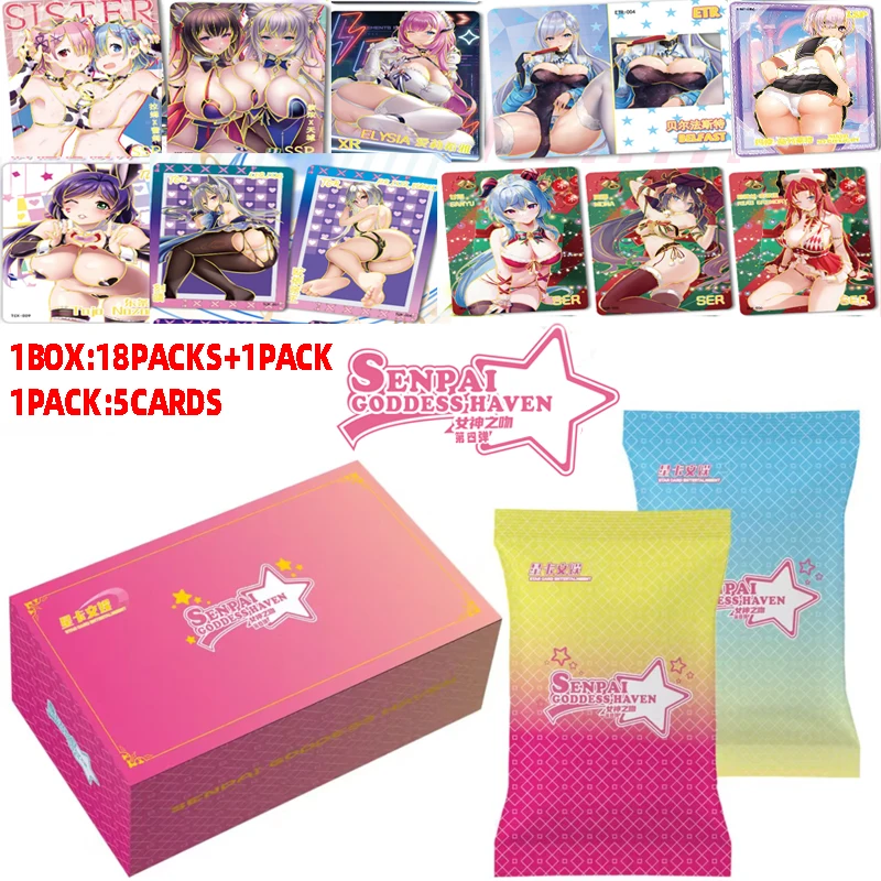 2023 New Senpai 4&5  Goddess Heaven Cards Box Card Brick Girl Party Booster Box Rare Collection Card Children\'s Toy Gift