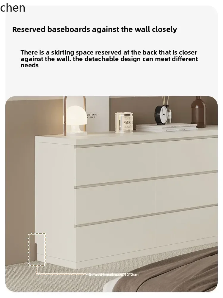 TQH6.14  Dressing Table and Chest of Drawers Combination Makeup Table Bedside Storage Cabinet Integrated Desk