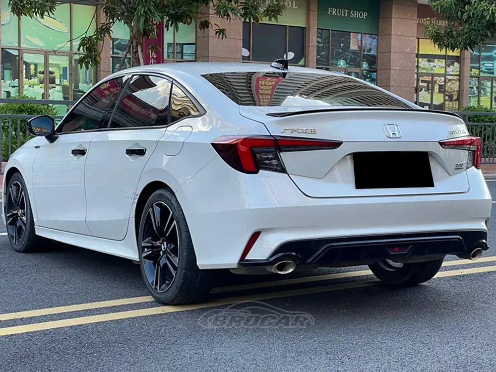 For 2021 2022 2023 Honda Integra Spoiler Original Style High Quality ABS Plastic Unpainted Rear Spoiler Trunk Boot Wing Spoiler