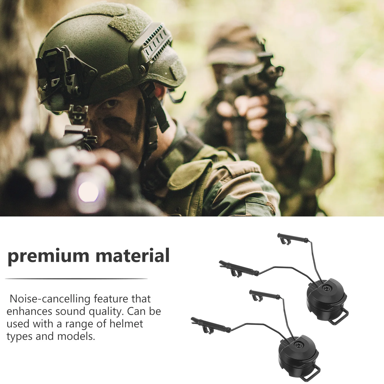 1 زوج في الهواء الطلق السكك الحديدية البرية محول الاستخدام اليومي حامل سماعة الرأس المحمولة رف صغير إلغاء الضوضاء الملحقات المهنية #2