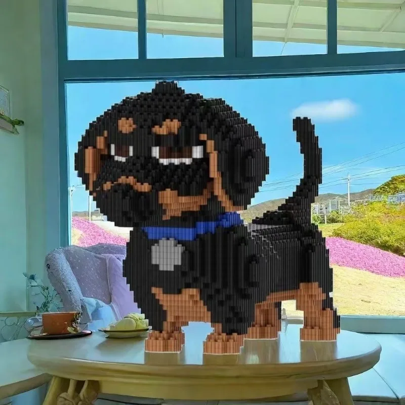 

Очаровательный конструктор-головоломка с таксой для творческого DIY и практического обучения, отличный подарок