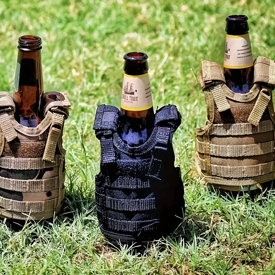 1 Mini Oxford Cloth Vest | Beer Bottle Sleeve, Detachable, for Beer Bottles, Daily Kettles, Cans, Beverage Bottles, Dolls