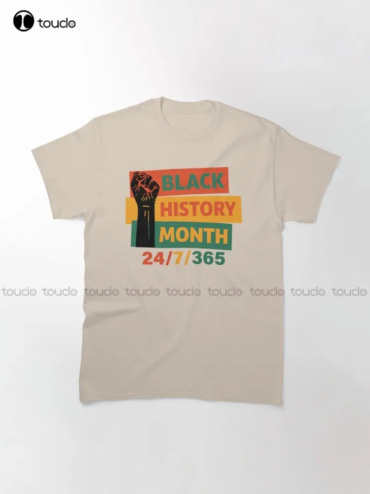 Black History Month Afro Melanin Black Women Afro American Classic t-shirt Custom Aldult Teen Unisex Digital Printing Tee Shirts