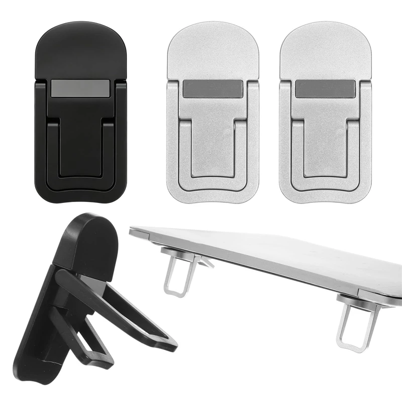 2 Pcs Portable Keyboard Riser With Dual Tilt Angle Adjustment, Foldable Laptop Stand Mini Computer Stand Feet for Most Keyboards