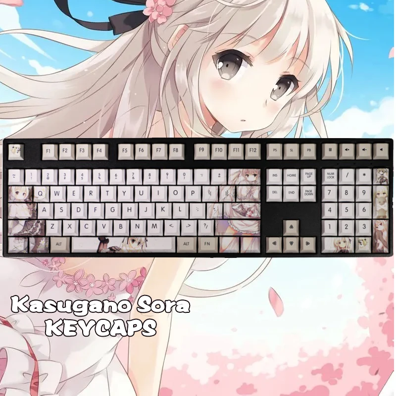 Yosuga no Sora Kasugano Haruka Keycap Cool Man Anime Keycap Mechanical Keyboard Fashion Kaycaps