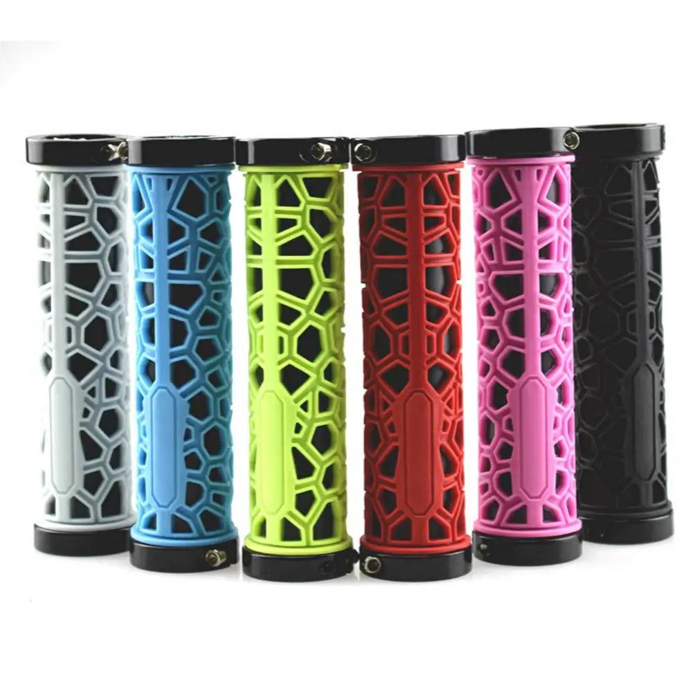 

1 Pair Rubber Bicycle Handlebar Grips Shockproof Ergonomic Design Double-sided Mountain Bike Handlebar Covers Dropshipping