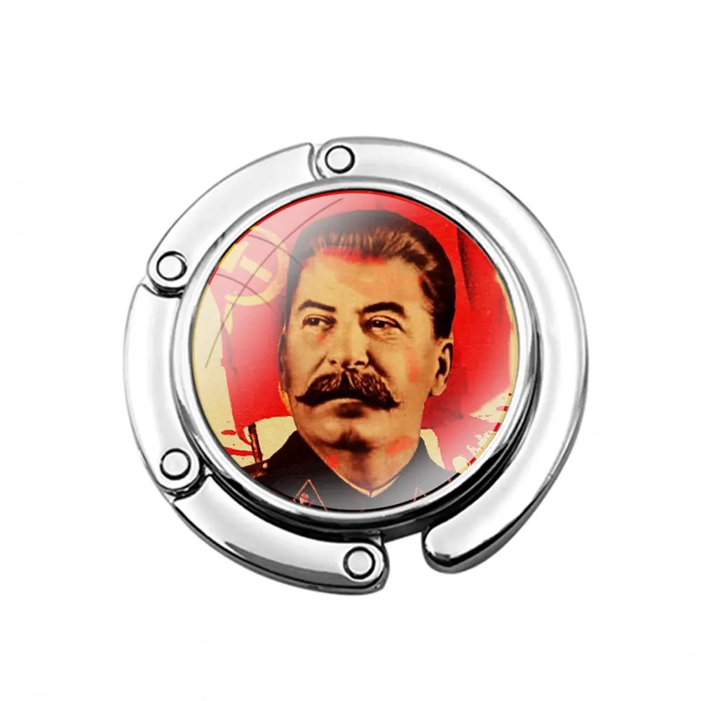 Russian Commander Stalin Foldable Purse Hook for Women's  Table Handbag Storage Folding Decor Table Hook